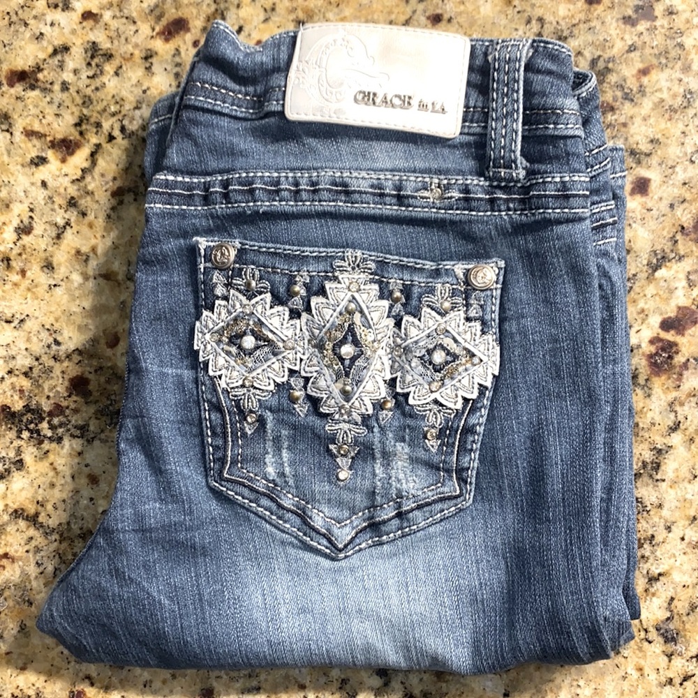 Used, grace jeans. Size 28 boot cut